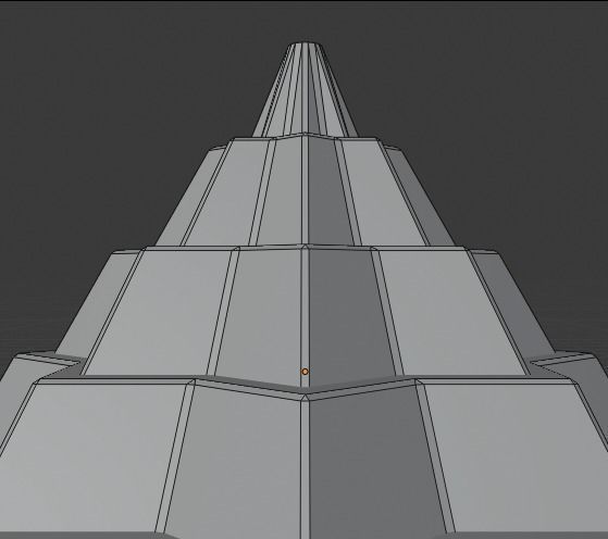 Pyramidal Structure 8 Corners Mayan Style 3D print model_6