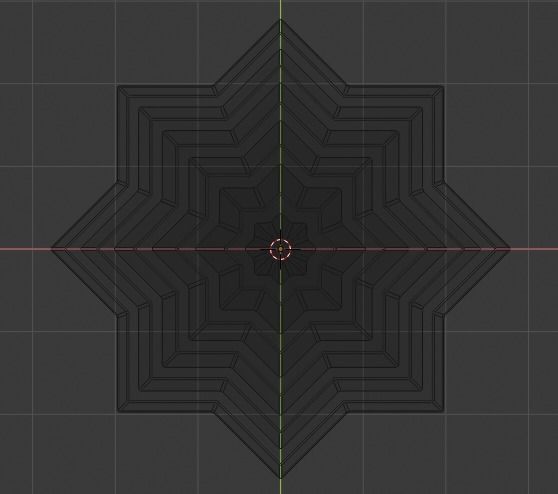 Pyramidal Structure 8 Corners Mayan Style 3D print model_15