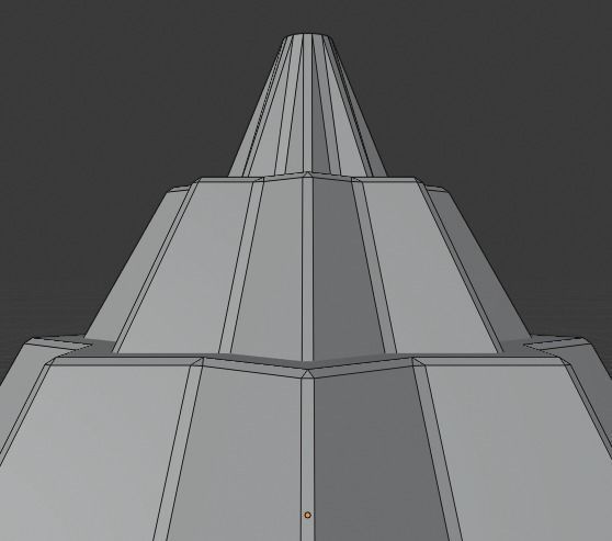 Pyramidal Structure 8 Corners Mayan Style 3D print model_9