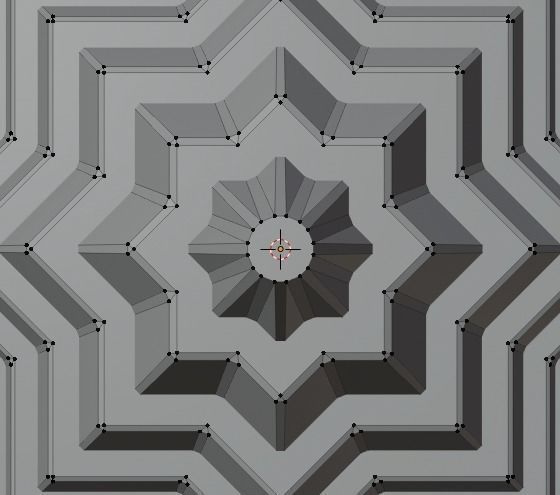 Pyramidal Structure 8 Corners Mayan Style 3D print model_18