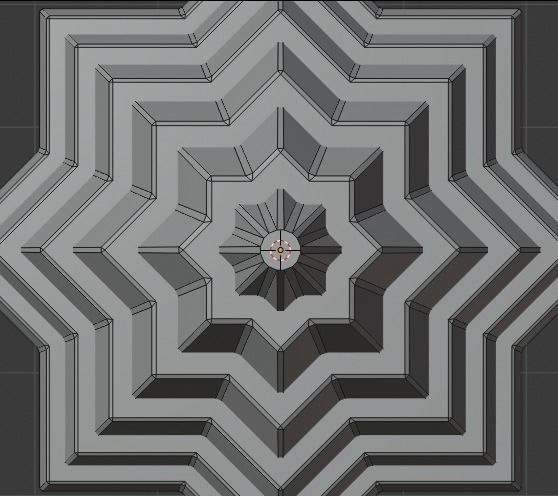 Pyramidal Structure 8 Corners Mayan Style 3D print model_17