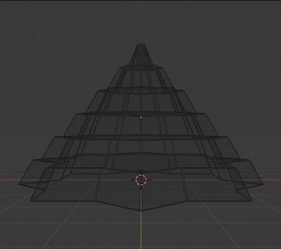 Pyramidal Structure 8 Corners Mayan Style 3D print model_27