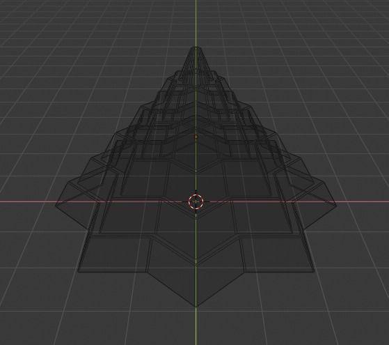 Pyramidal Structure 8 Corners Mayan Style 3D print model_25
