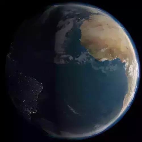 Earth 10k Low-poly 3D model