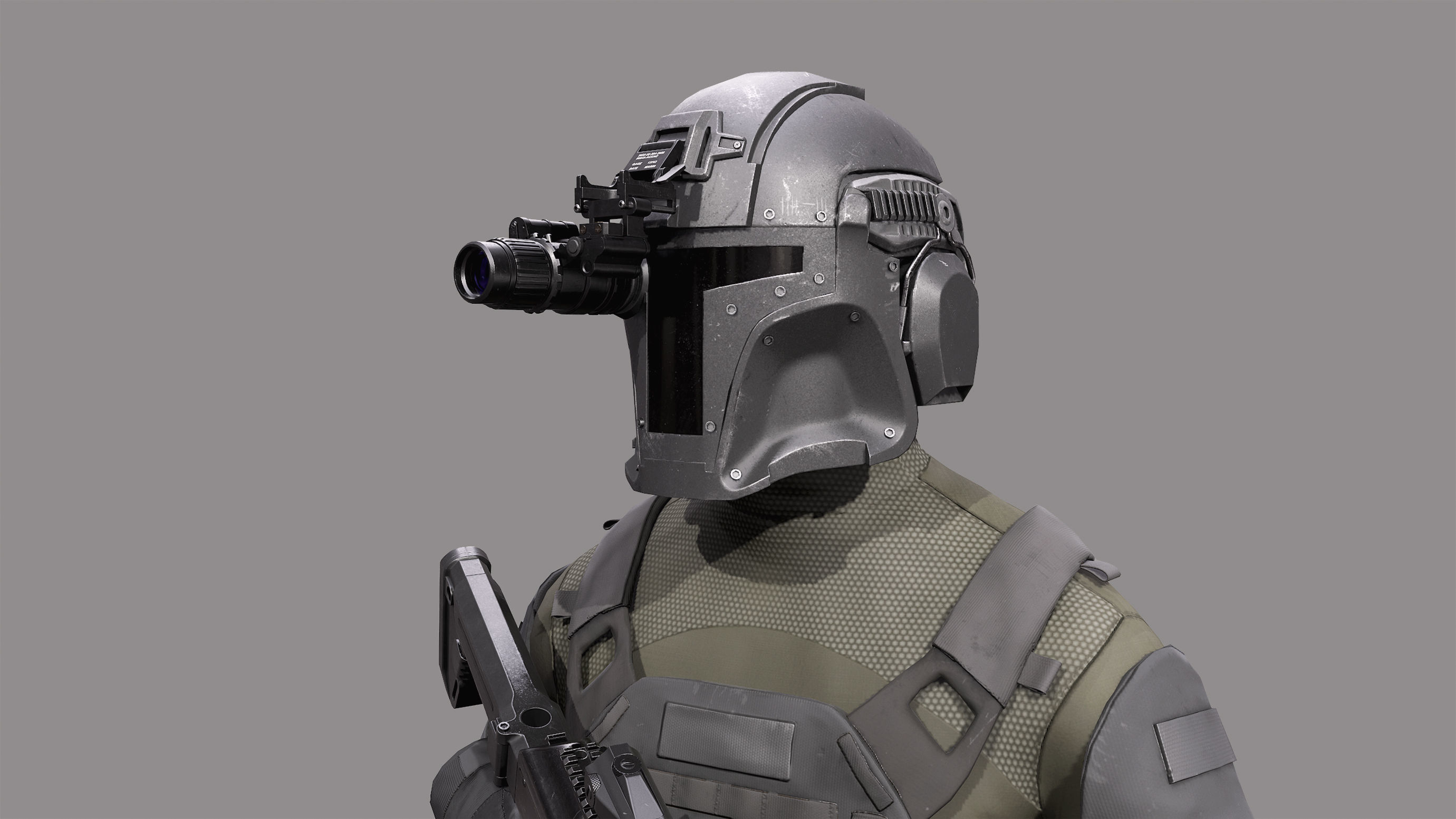 Soldier game ready character Low-poly 3D model_3