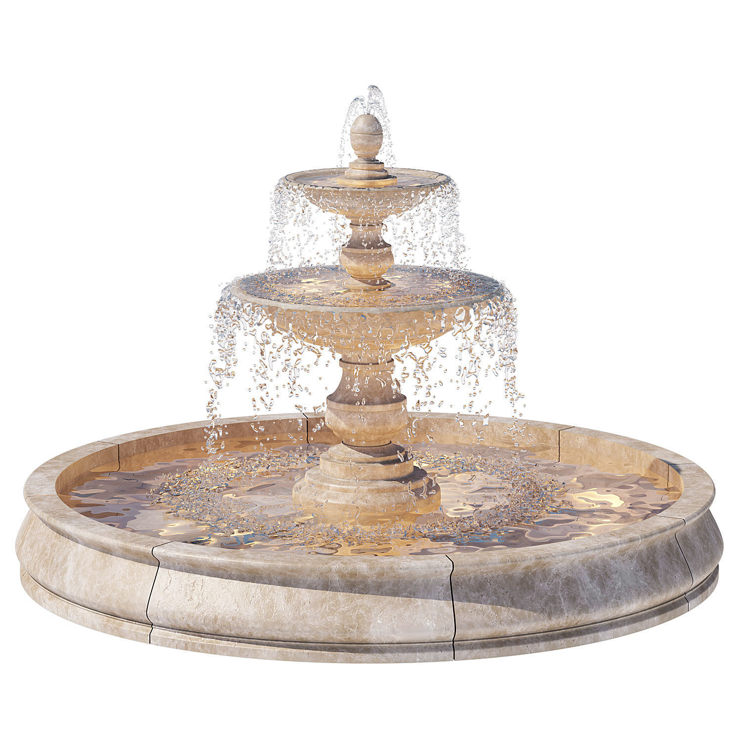 Fountain 13 3D model_1
