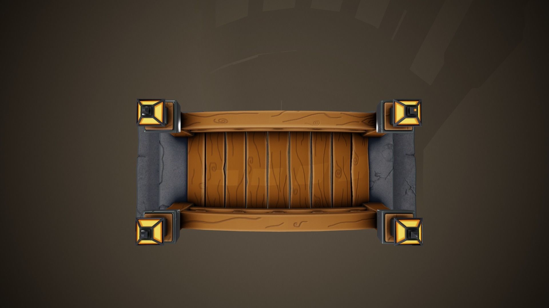 Stylized Bridge - Tutorial Included Low-poly 3D model_6