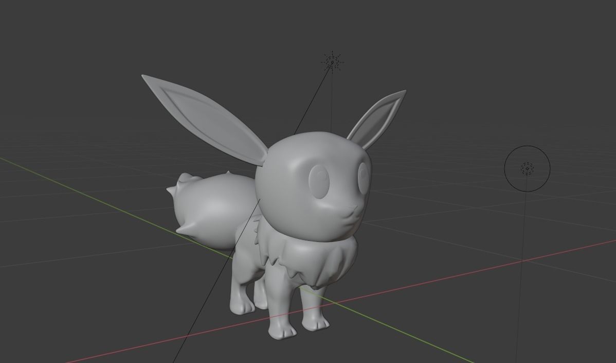Pokemon  Eevee Free low-poly 3D model_3