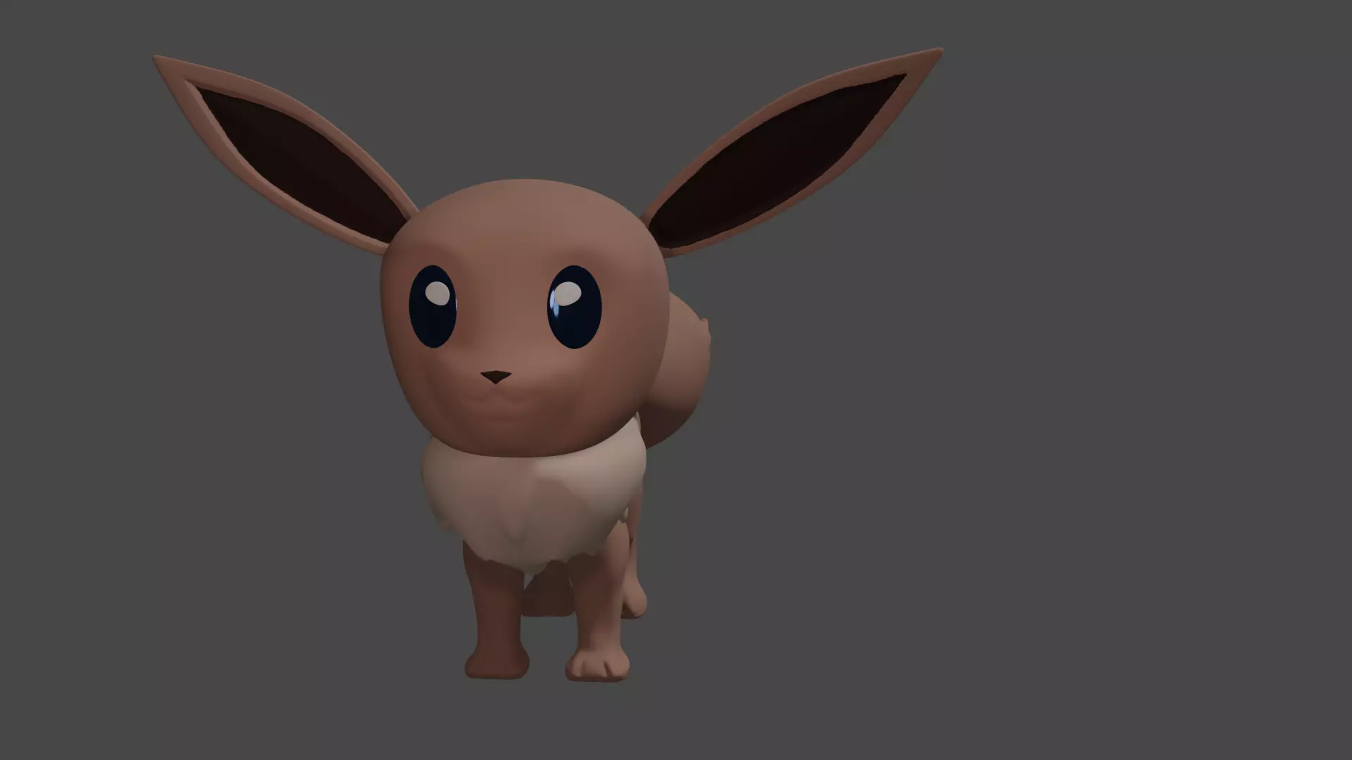 Pokemon  Eevee Free low-poly 3D model_0