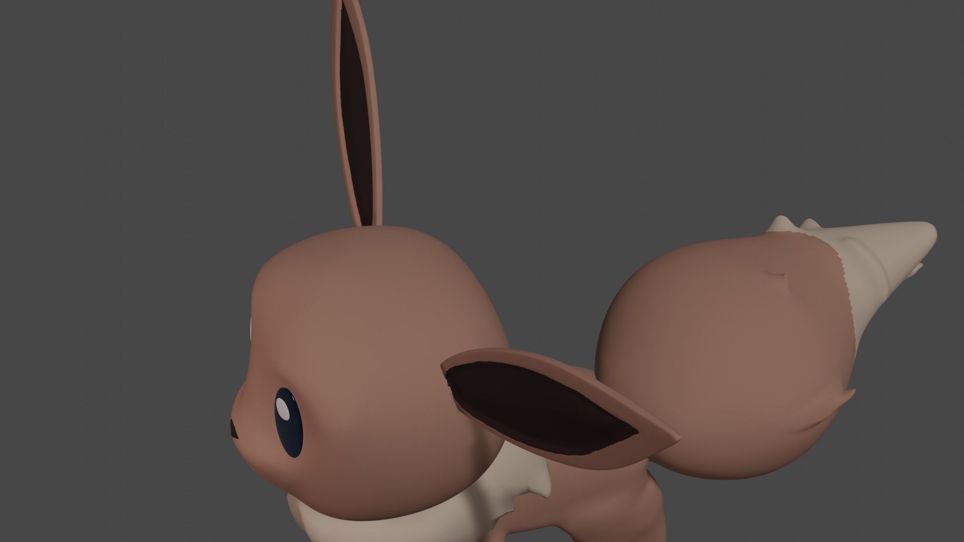 Pokemon  Eevee Free low-poly 3D model_2