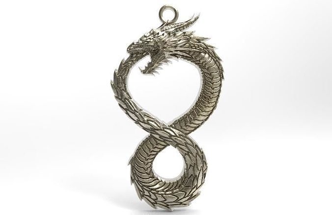 Dragon pendant 5 3D print model