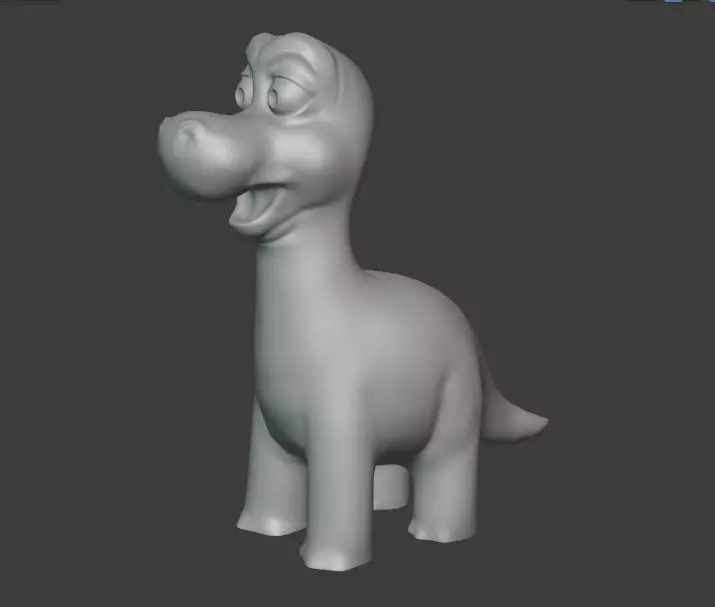 Cartoon Dinosaur 3D print model