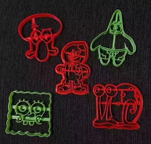 Sponge Bob kit x5 Cookie Cutter