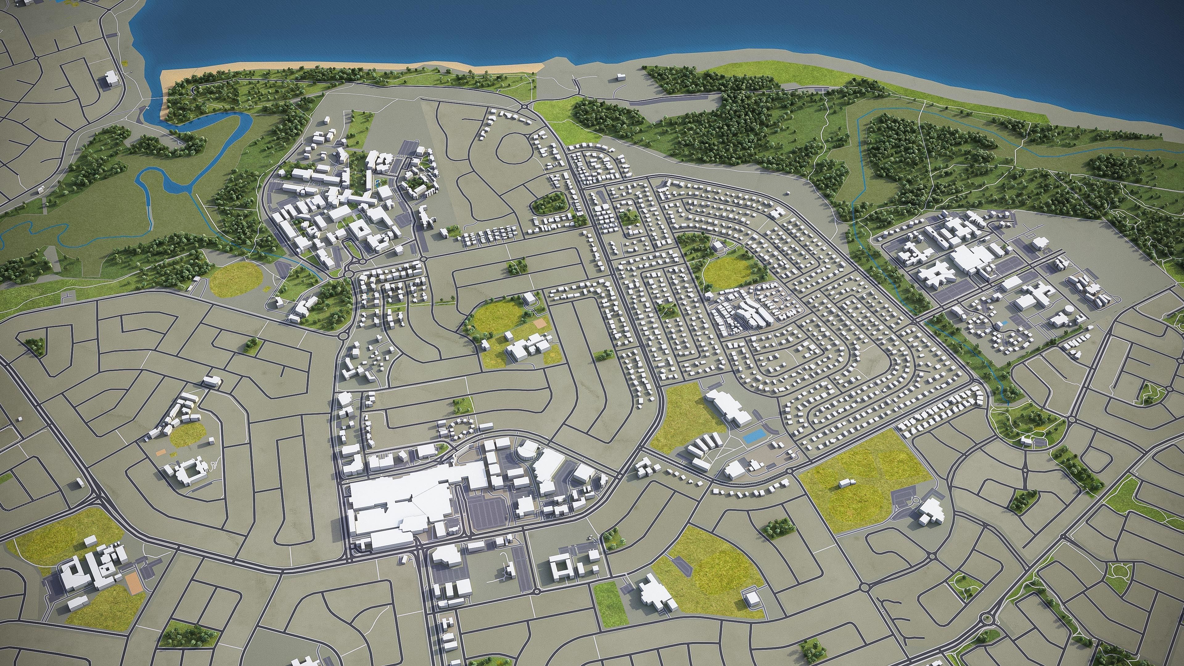 Darwin - 3D City Model Low-poly 3D model_14