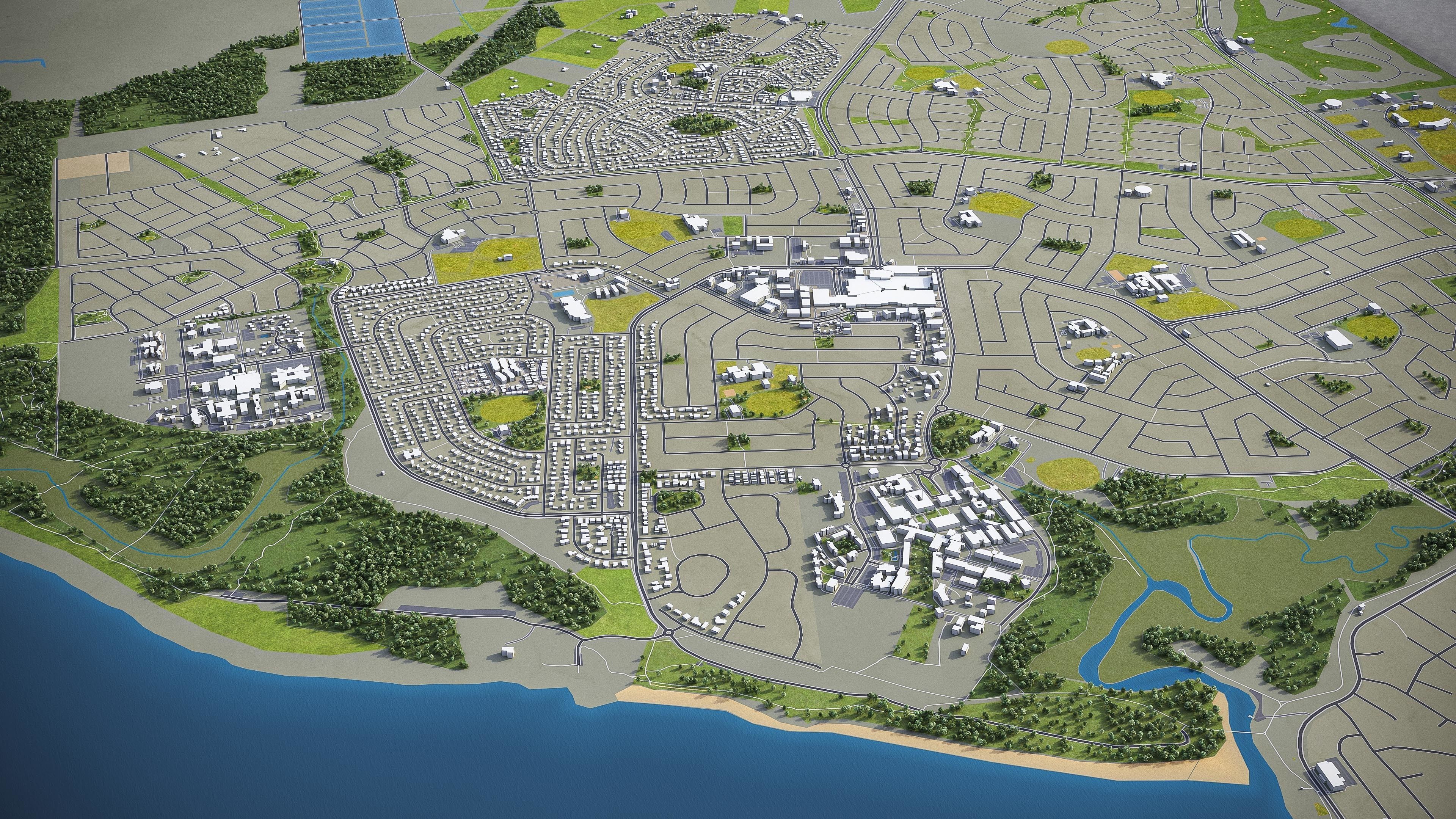 Darwin - 3D City Model Low-poly 3D model_15