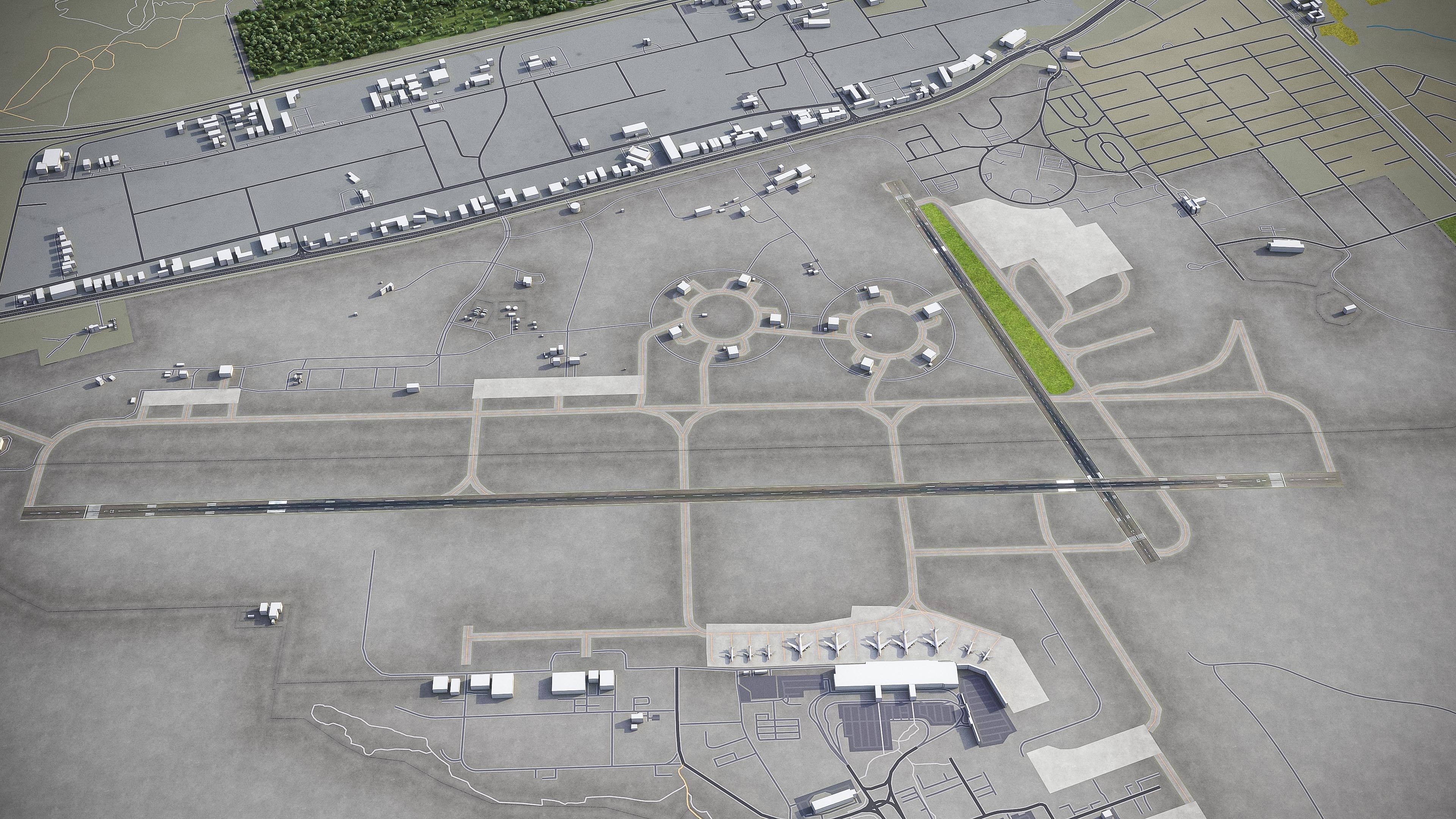 Darwin - 3D City Model Low-poly 3D model_12