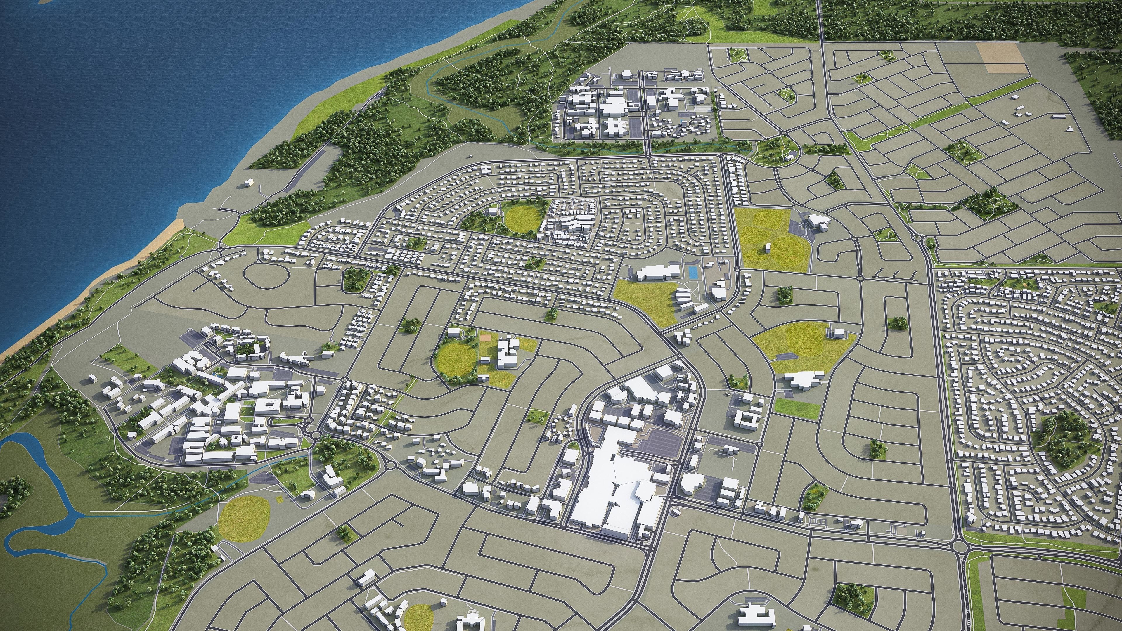 Darwin - 3D City Model Low-poly 3D model_13