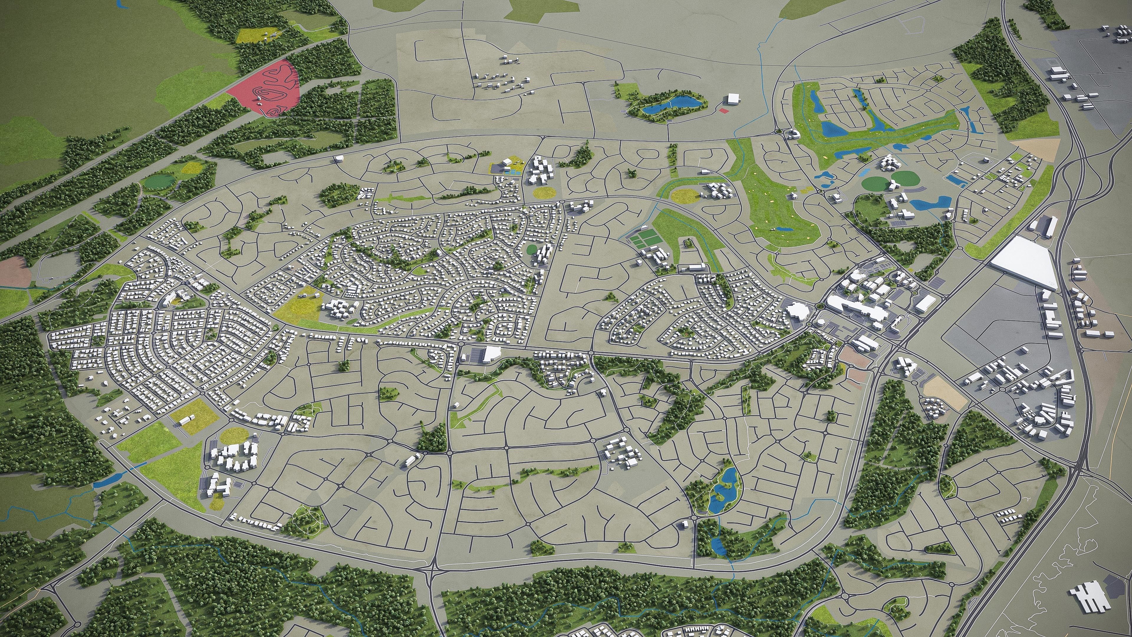 Darwin - 3D City Model Low-poly 3D model_20