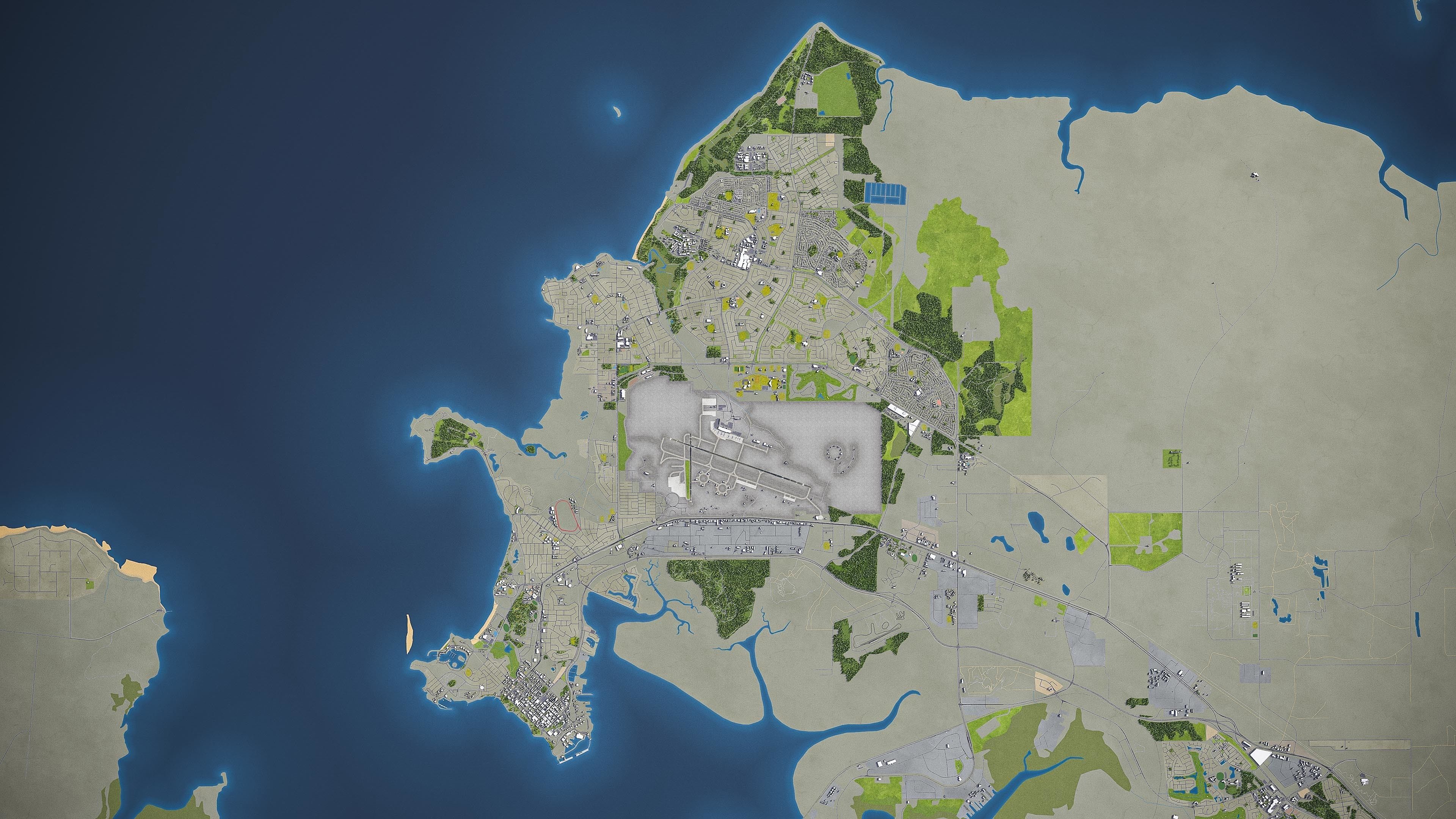 Darwin - 3D City Model Low-poly 3D model_10