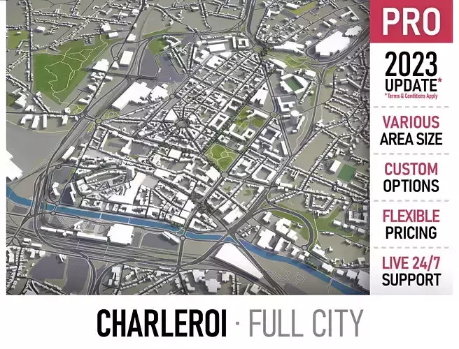 Charleroi - 3D City Model
