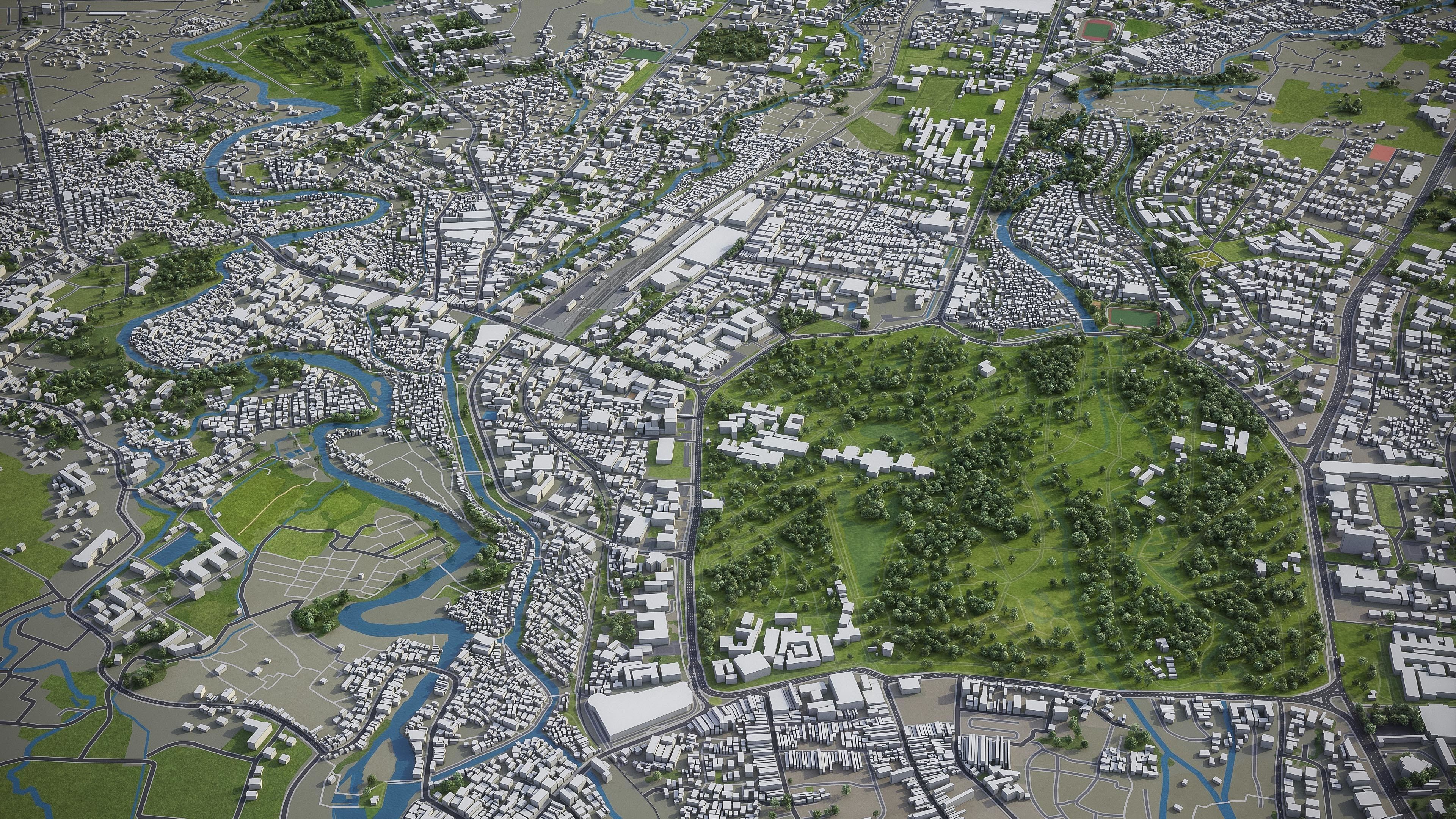 Bogor Low-poly 3D model_2