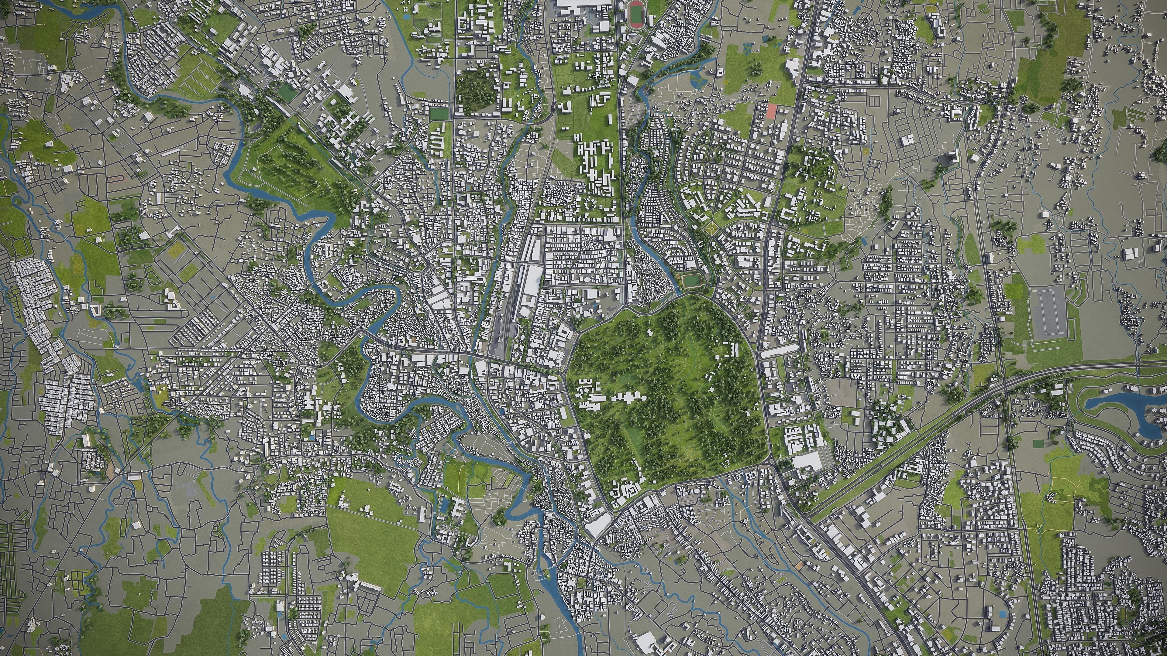 Bogor Low-poly 3D model_9