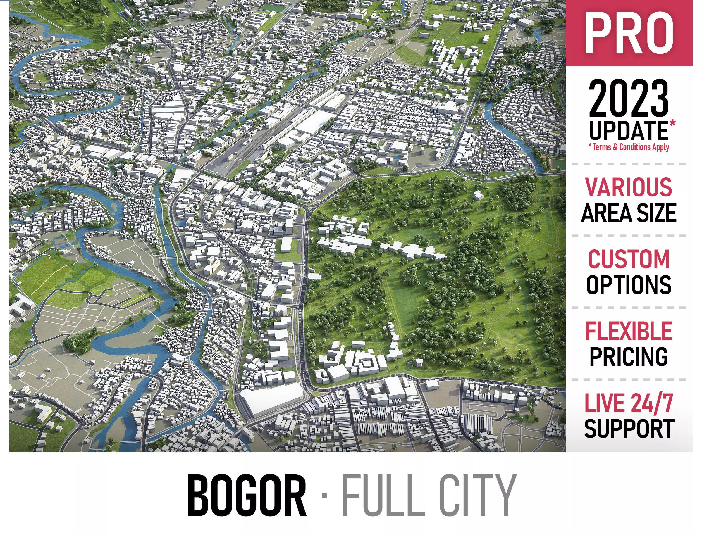 Bogor Low-poly 3D model_0