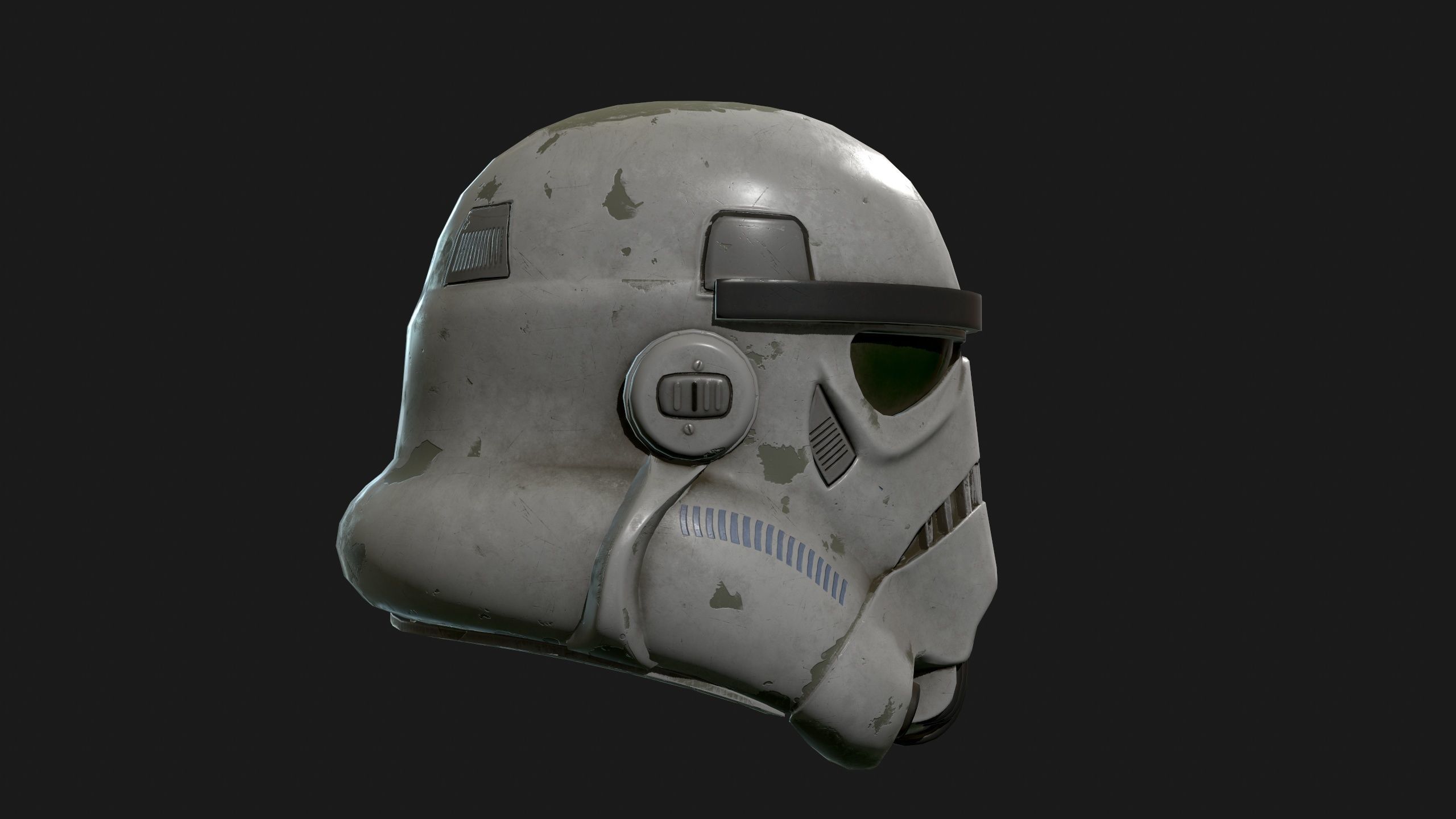 Storm trooper Low-poly 3D model_3