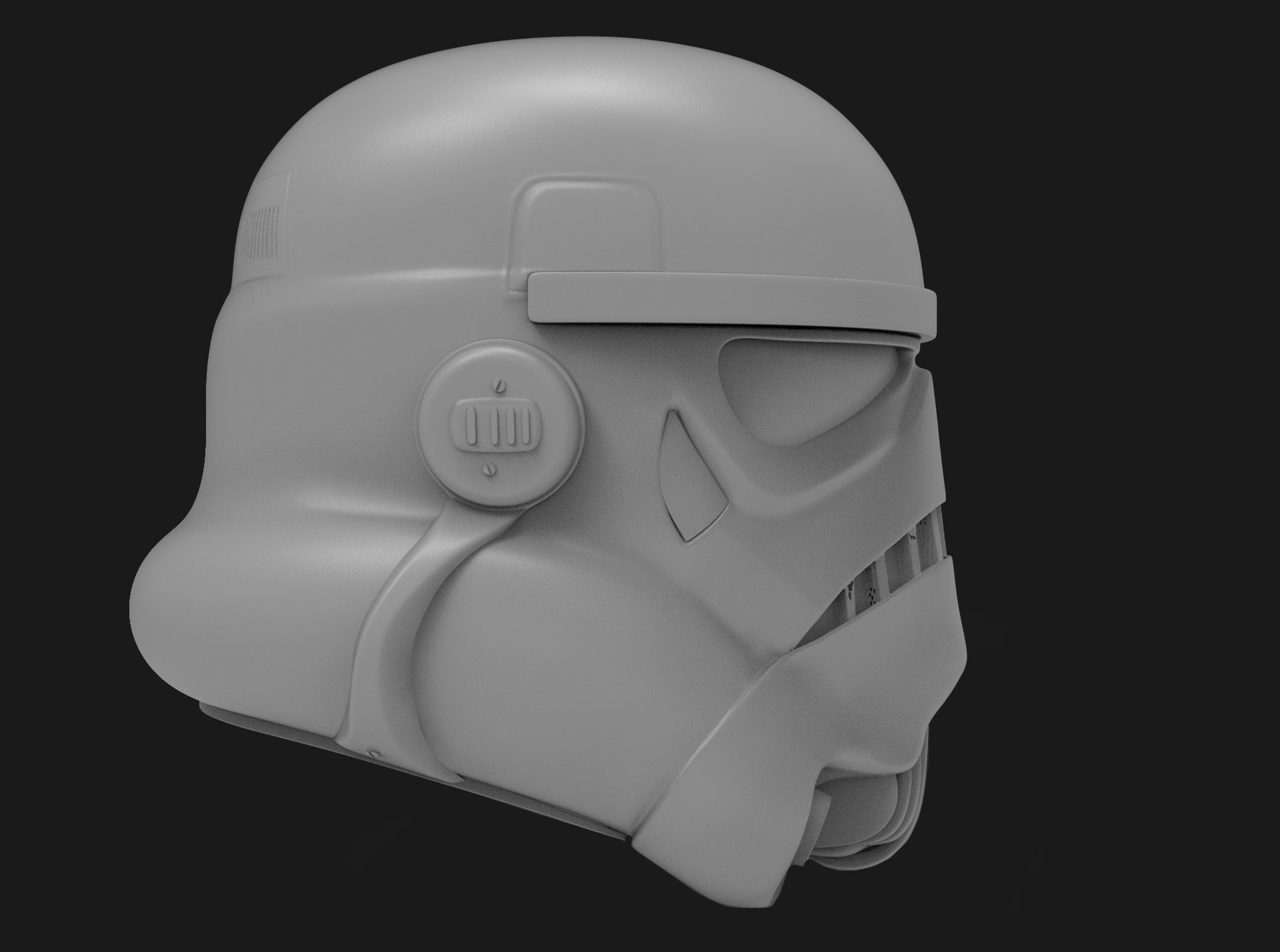 Storm trooper Low-poly 3D model_10