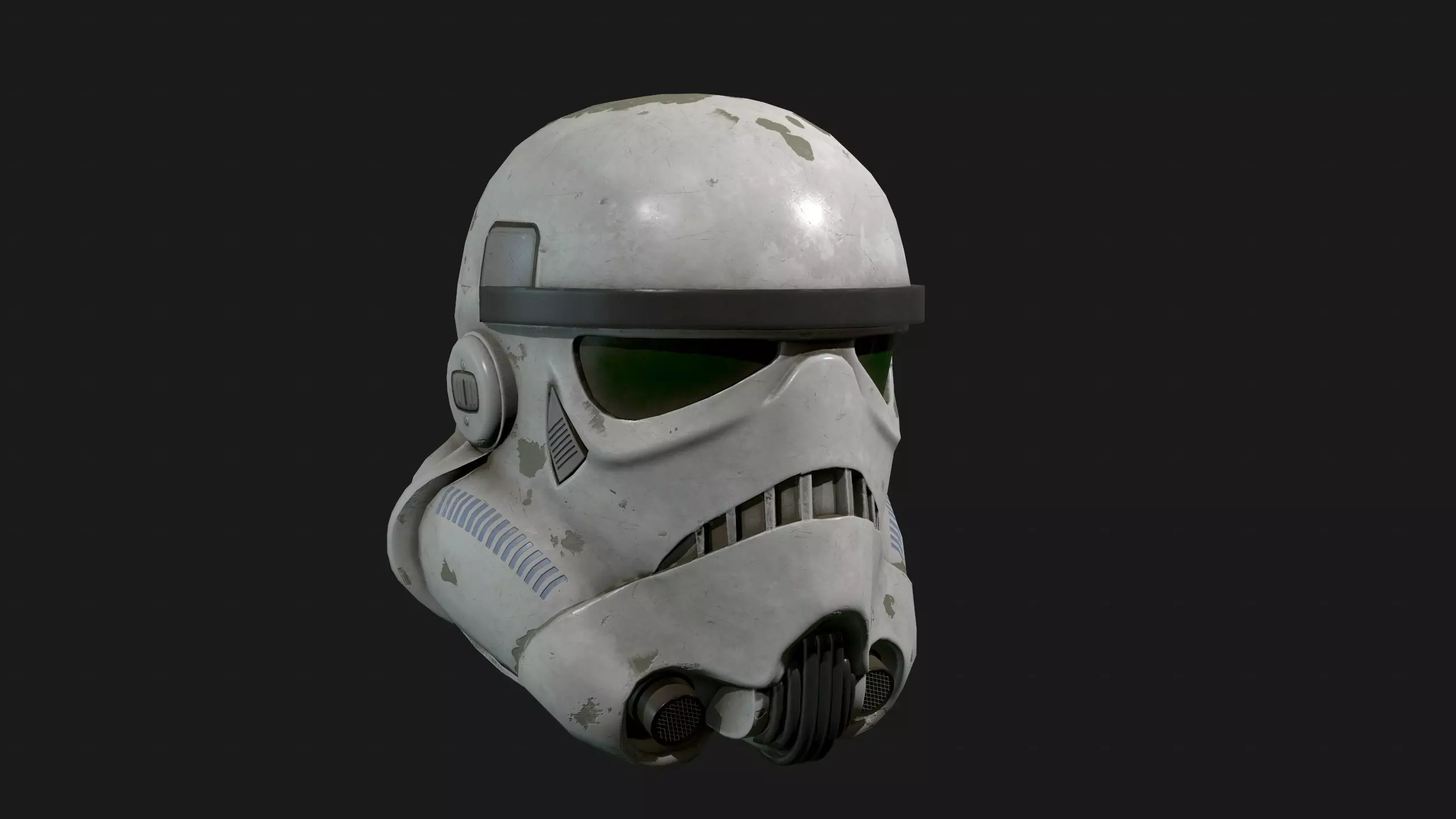 Storm trooper Low-poly 3D model_0