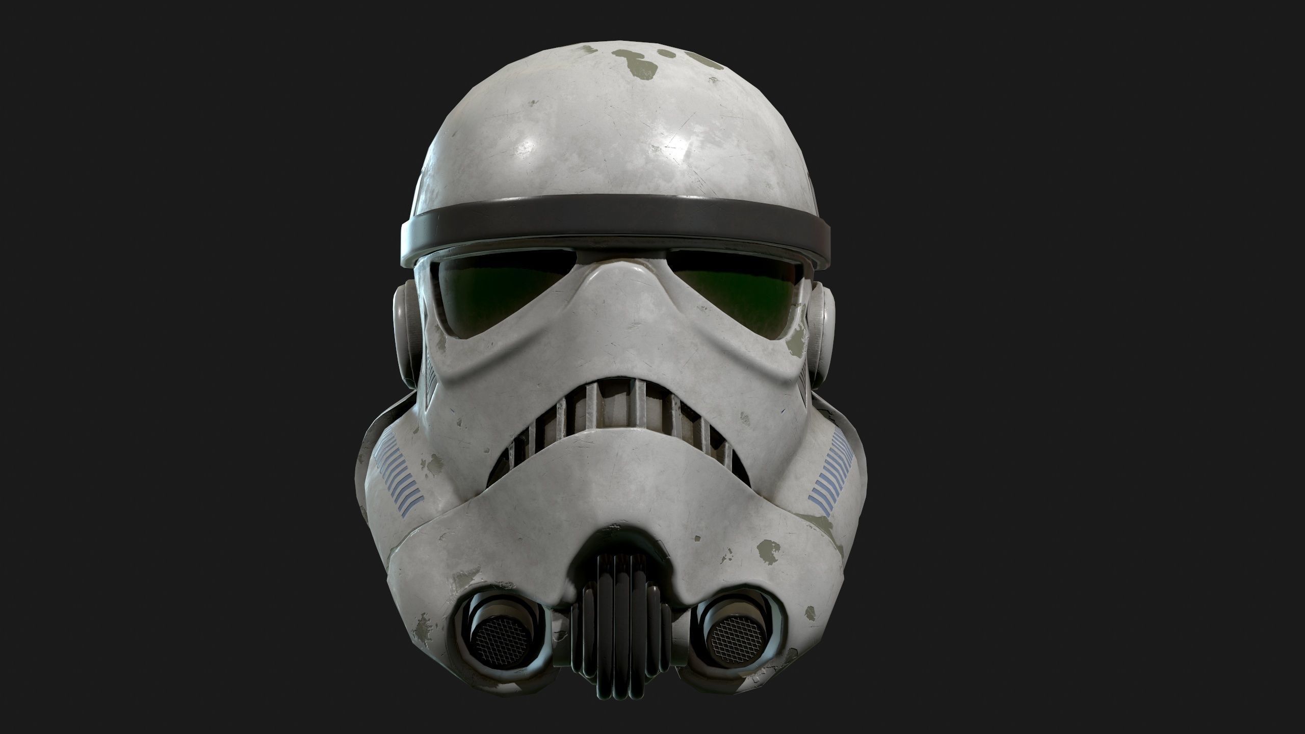 Storm trooper Low-poly 3D model_6