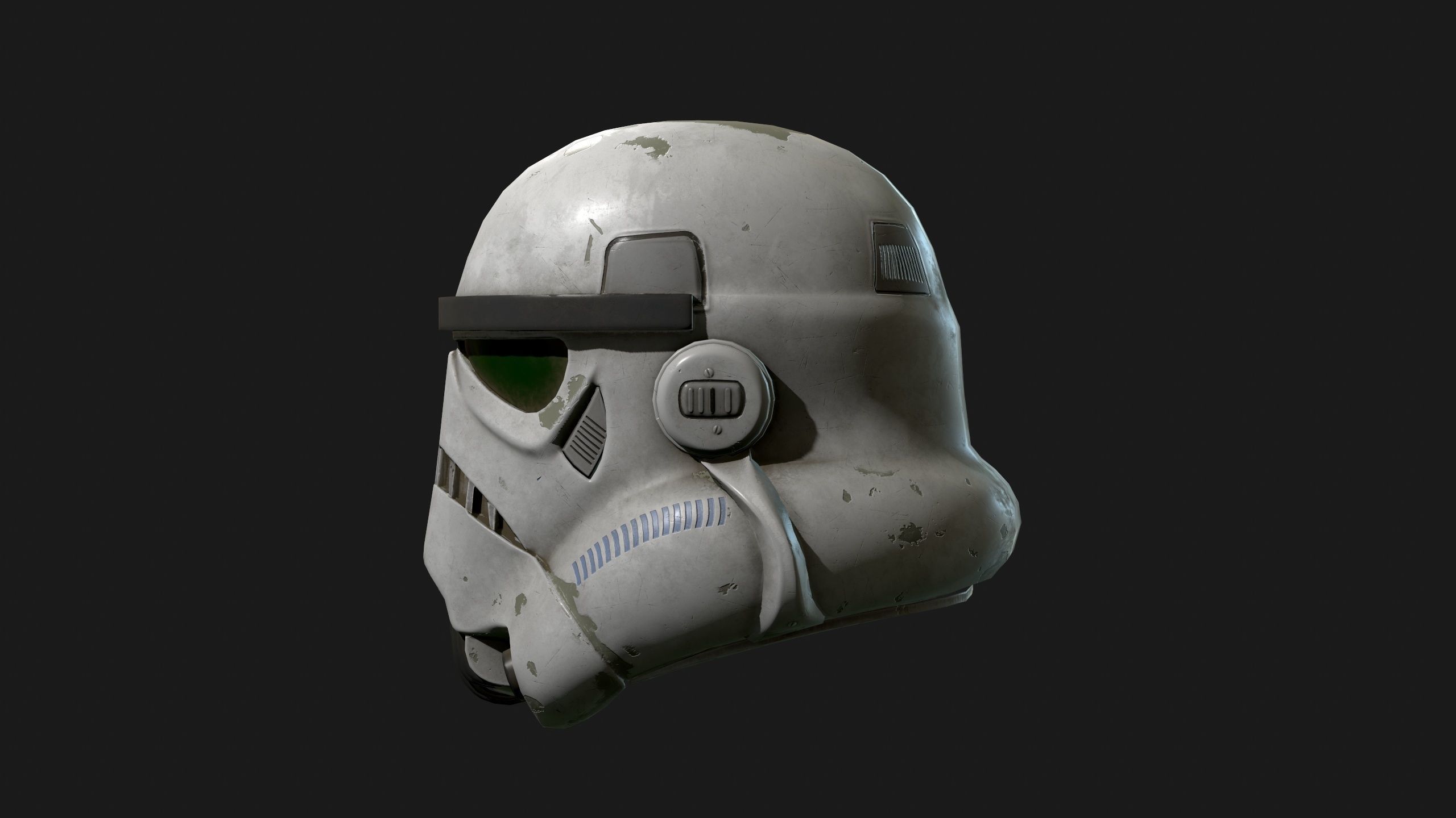 Storm trooper Low-poly 3D model_2