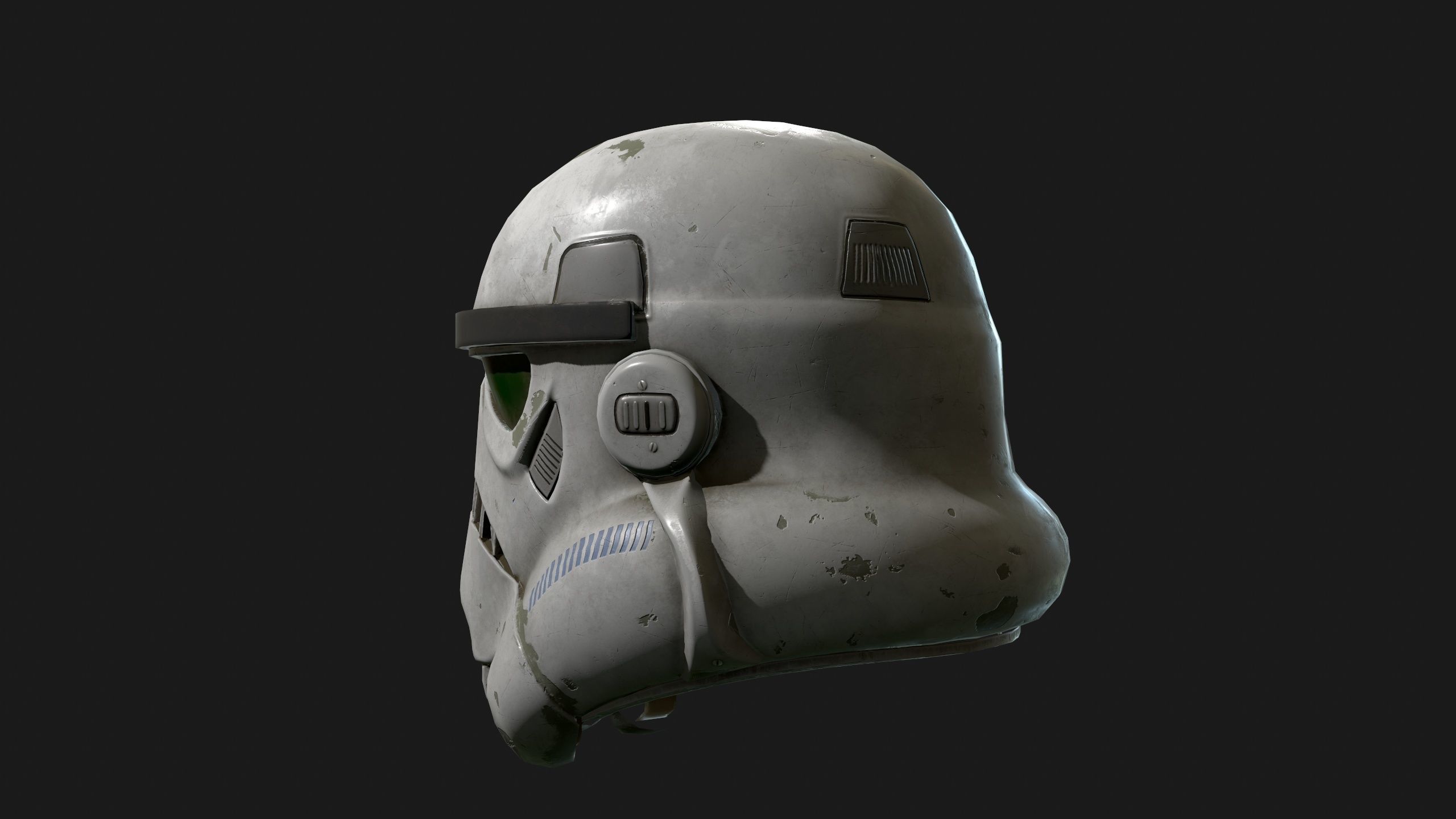 Storm trooper Low-poly 3D model_4