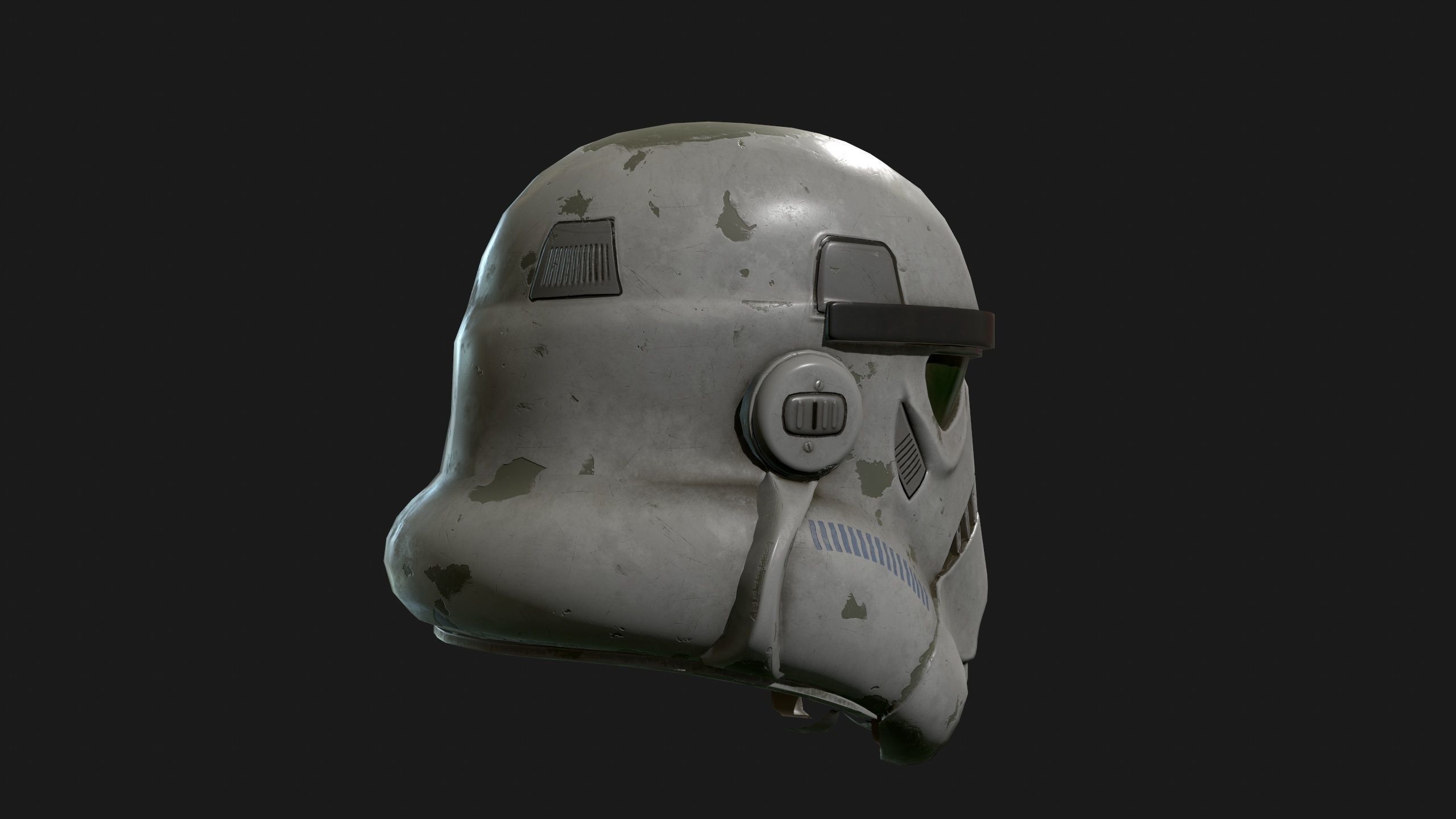 Storm trooper Low-poly 3D model_5