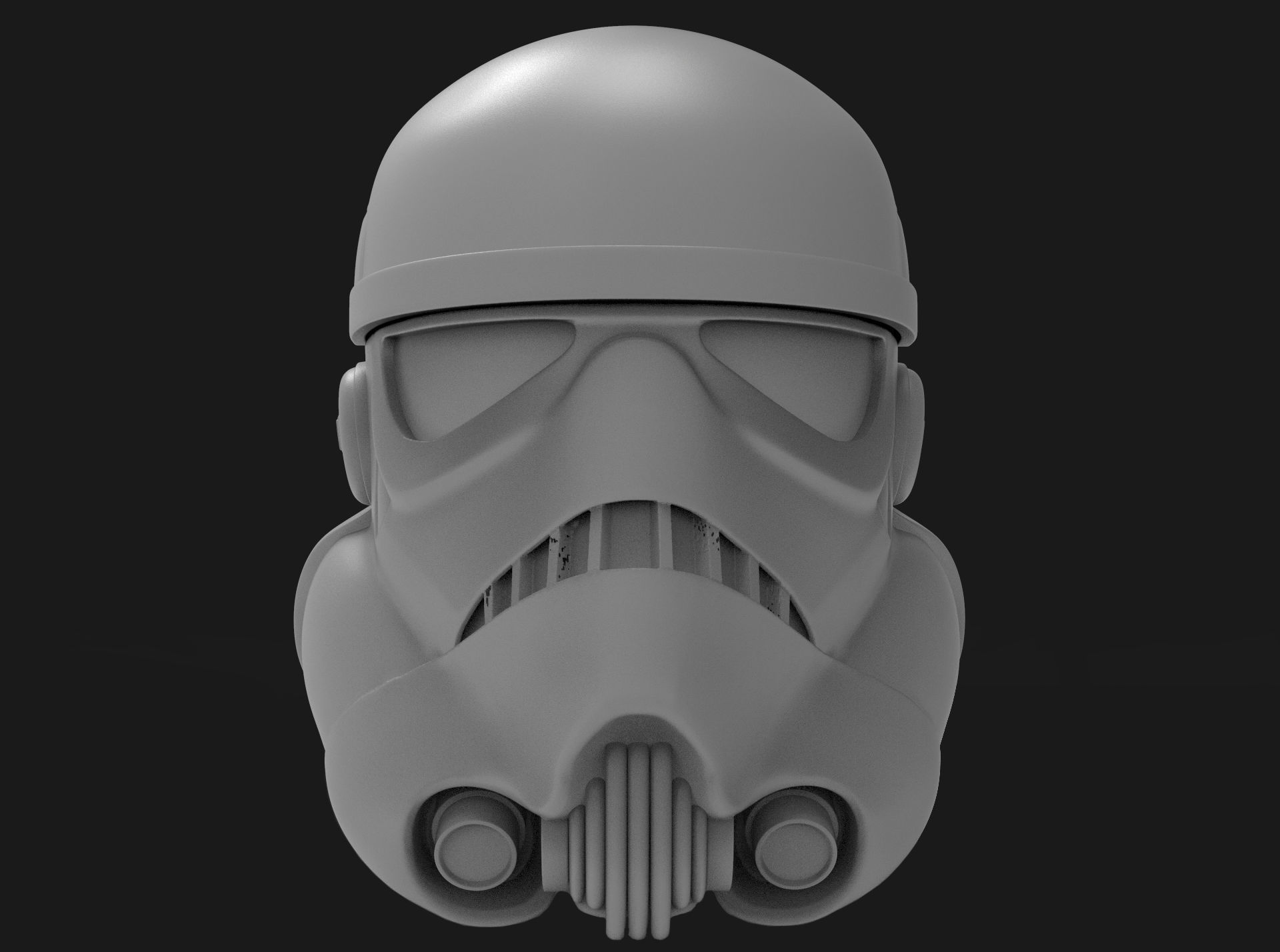 Storm trooper Low-poly 3D model_11