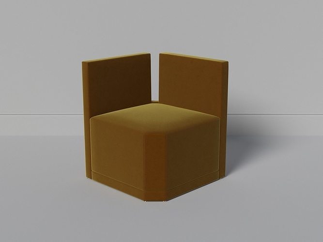 Trapezius chair Low-poly 3D model
