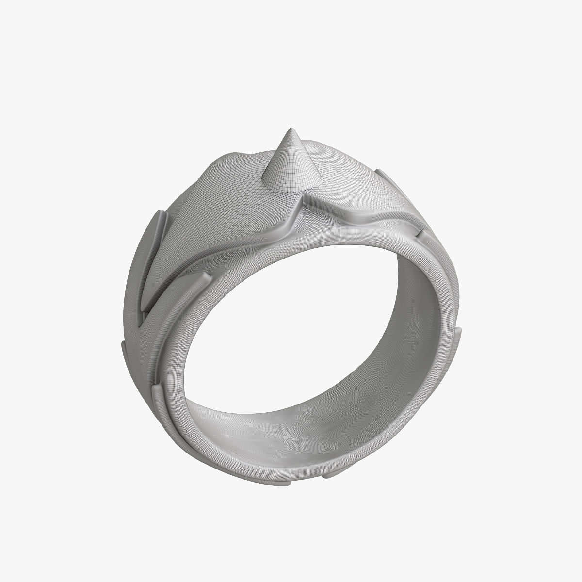 Self-defense ring 3D print model_1