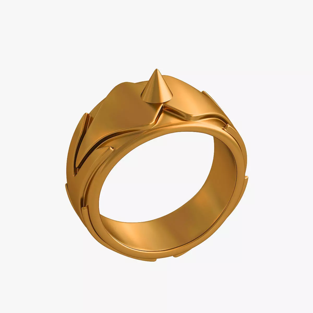 Self-defense ring 3D print model_0