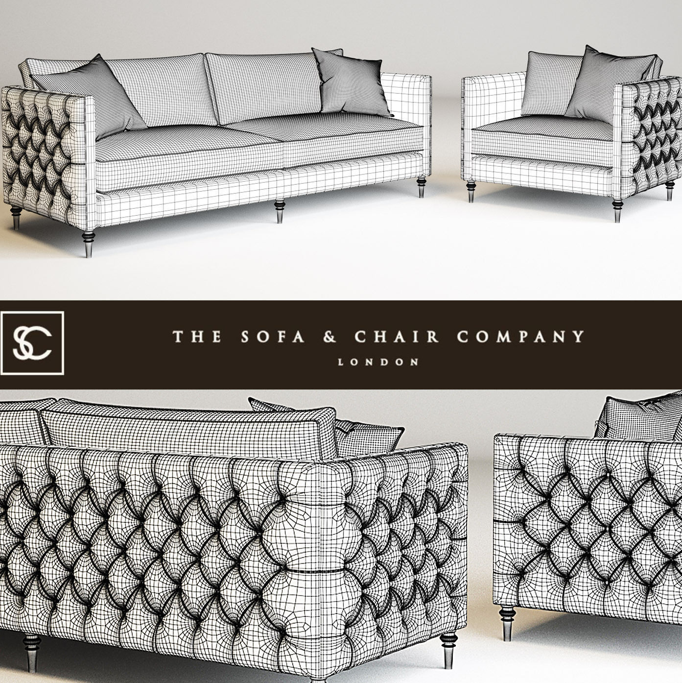 Winston sofa  3D print model_1