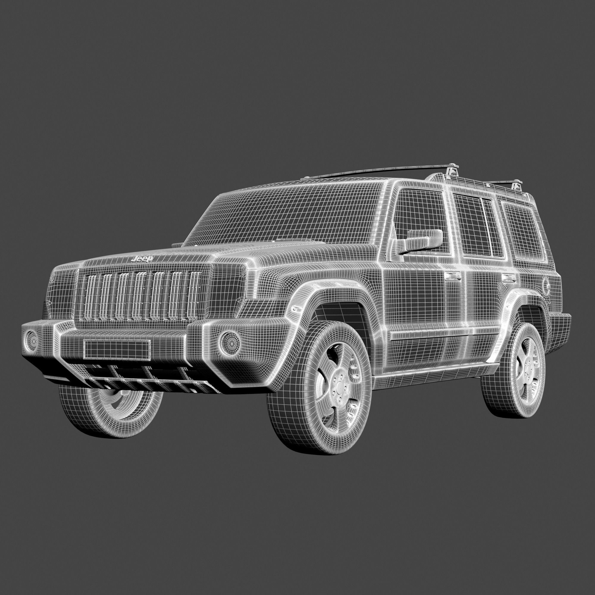 Jeep Commander SUV 3D model_9