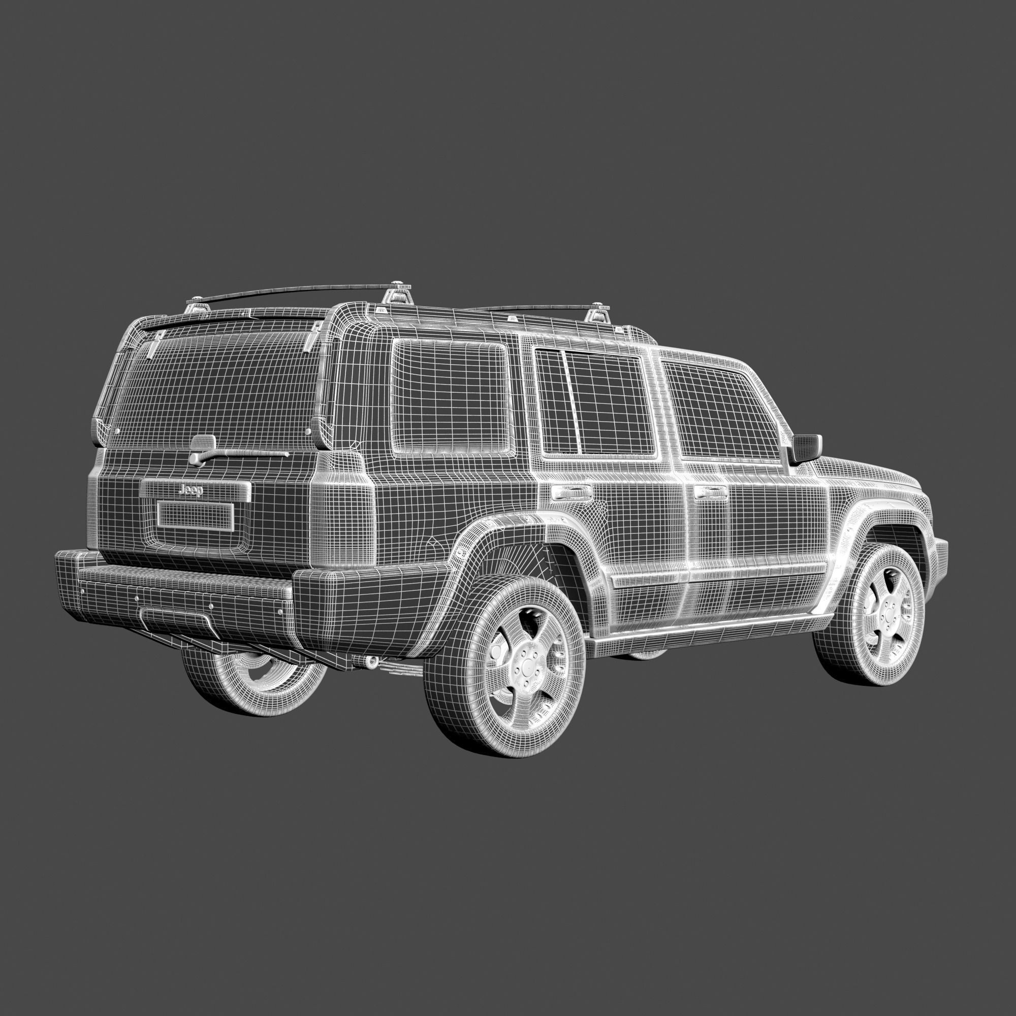Jeep Commander SUV 3D model_6