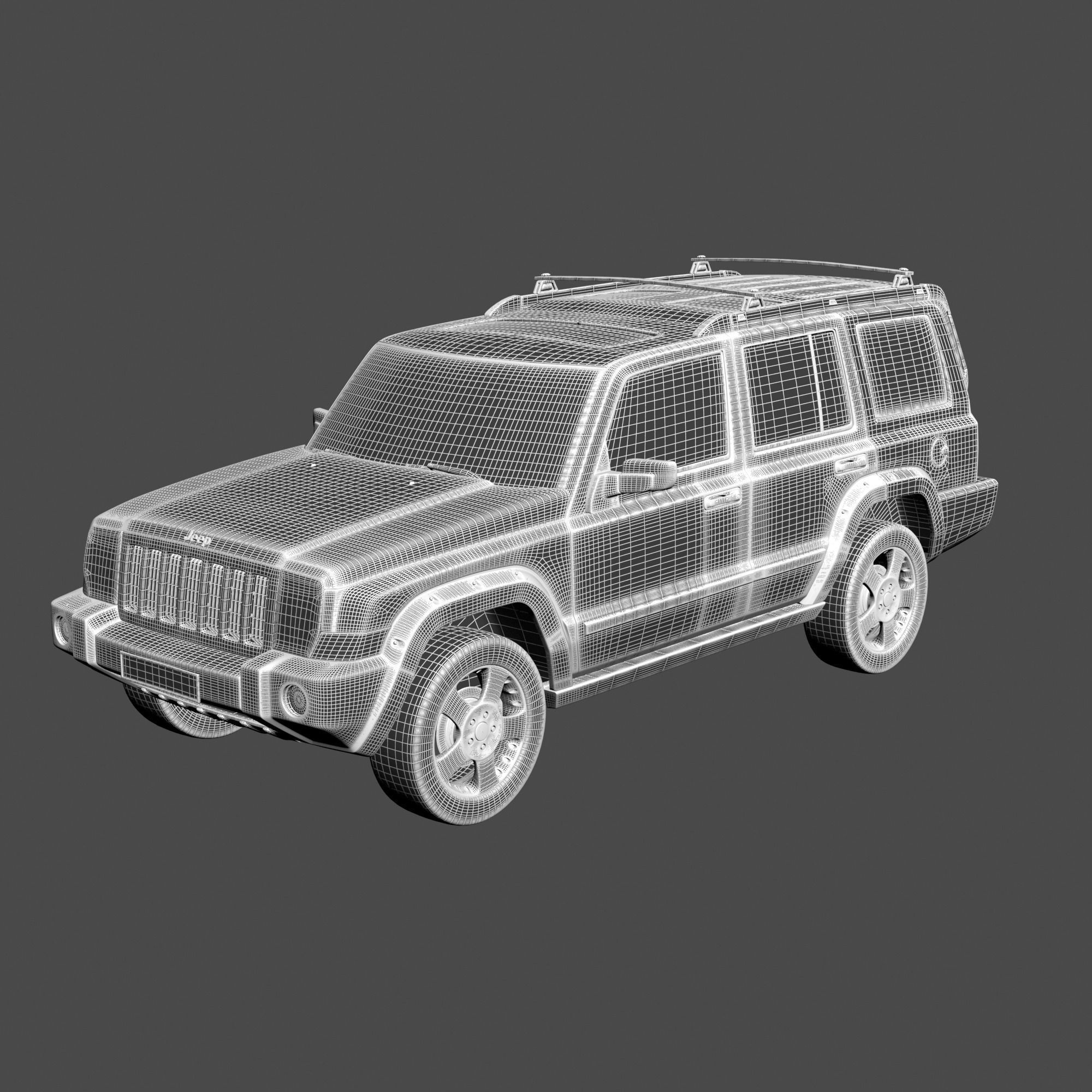 Jeep Commander SUV 3D model_8