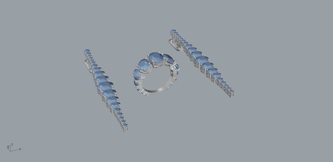 Ring and Earrings 108 3D print model_16