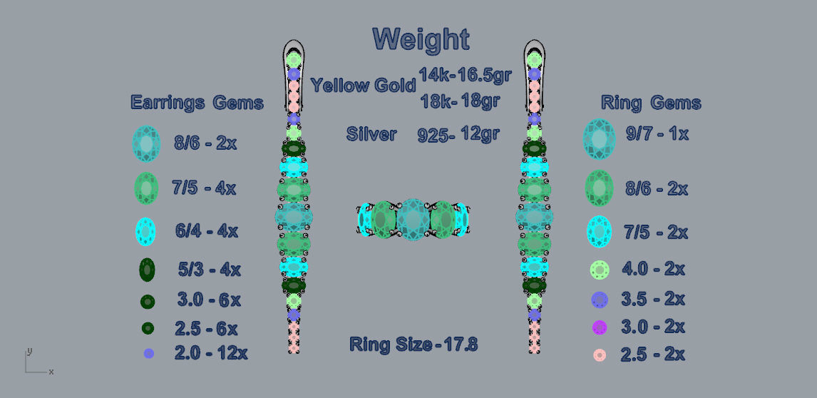 Ring and Earrings 108 3D print model_6