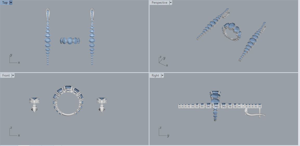 Ring and Earrings 108 3D print model_15
