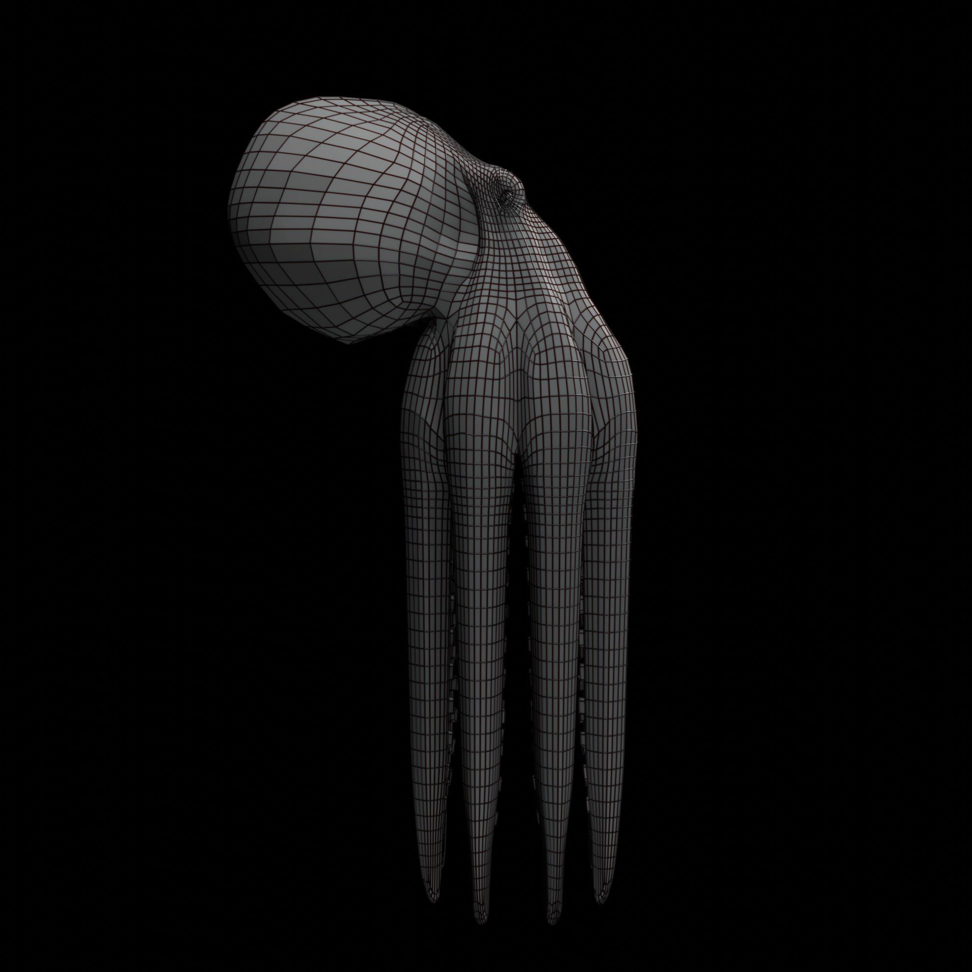 Animated Octopus 3D model_35