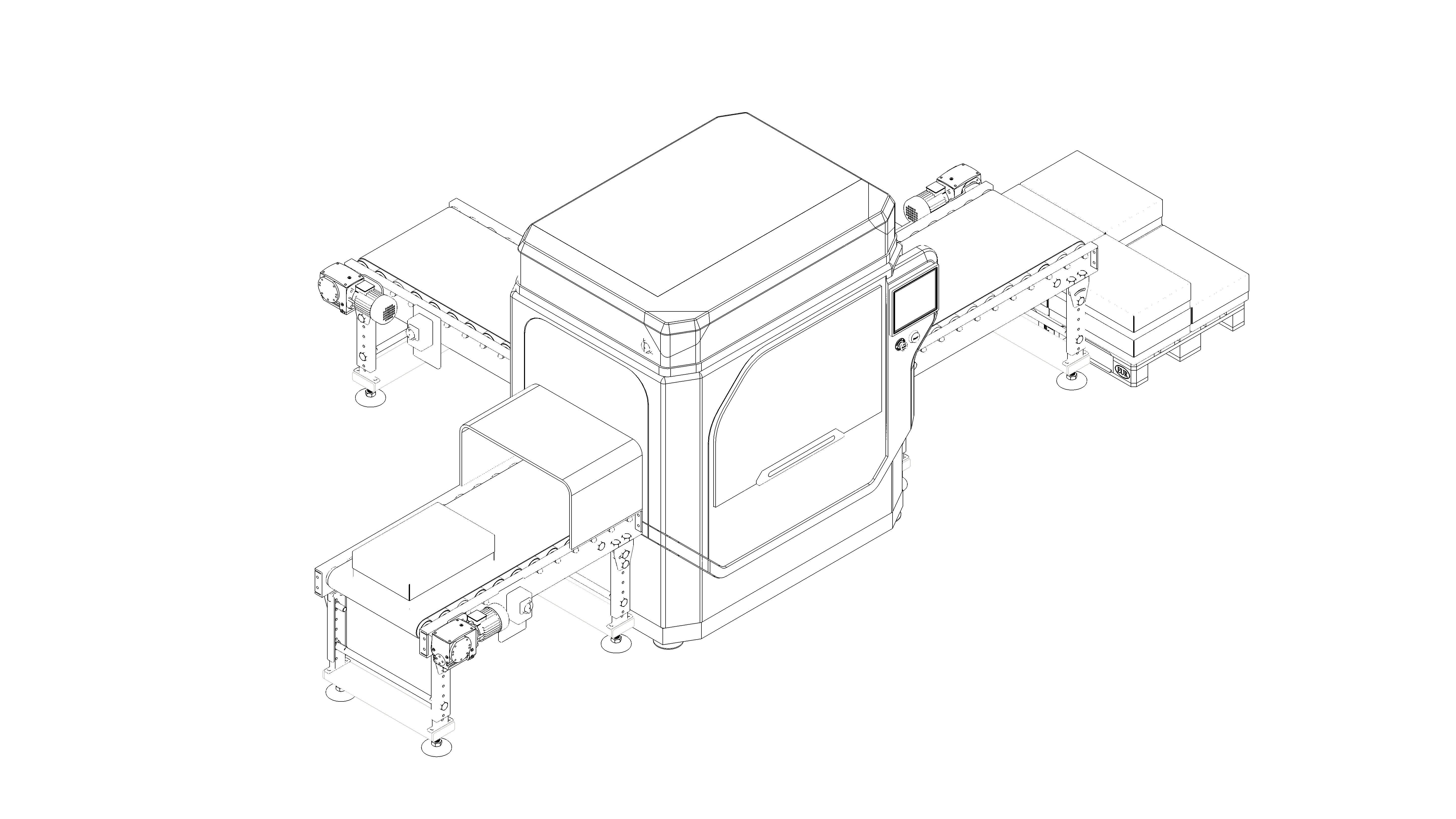 Industrial Unpacking Machine Concept 3D model_10