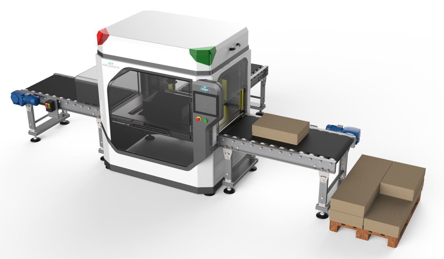 Industrial Unpacking Machine Concept 3D model_1