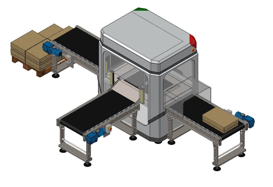 Industrial Unpacking Machine Concept 3D model_16