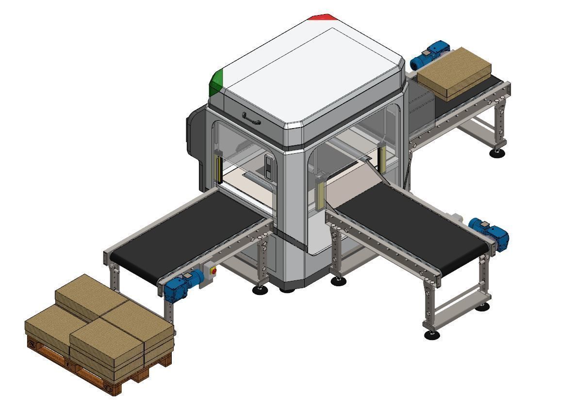 Industrial Unpacking Machine Concept 3D model_20